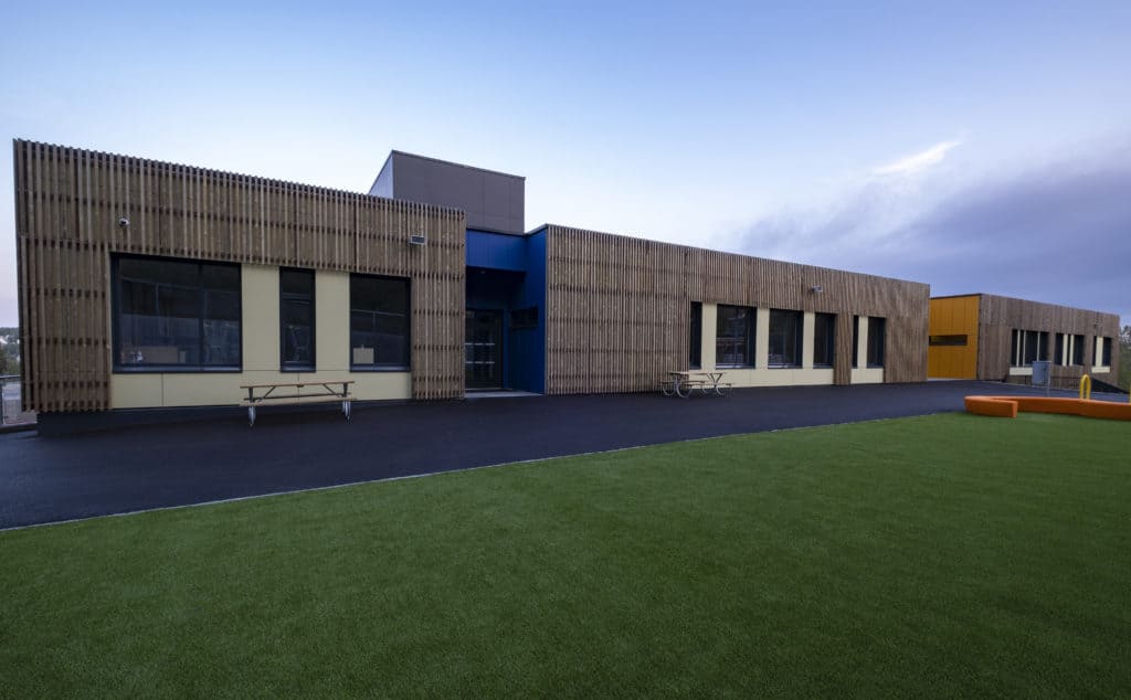 Sydskogen Skole i Røyken Kommune er Svamnemerket