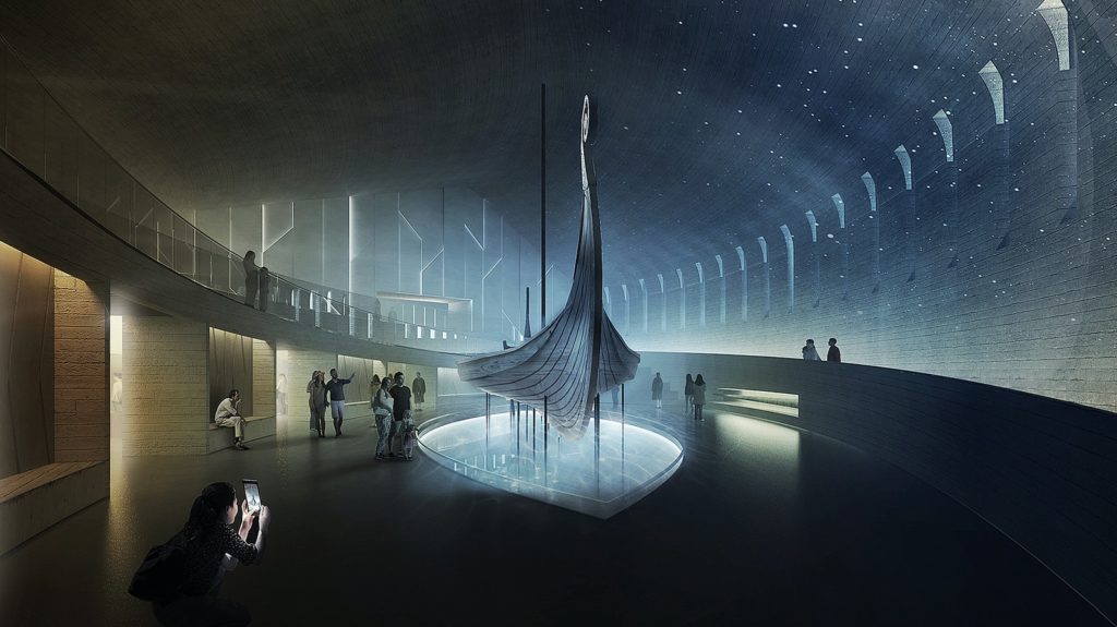 Illustrasjon Vikingtidsmuseet. Statsbygg