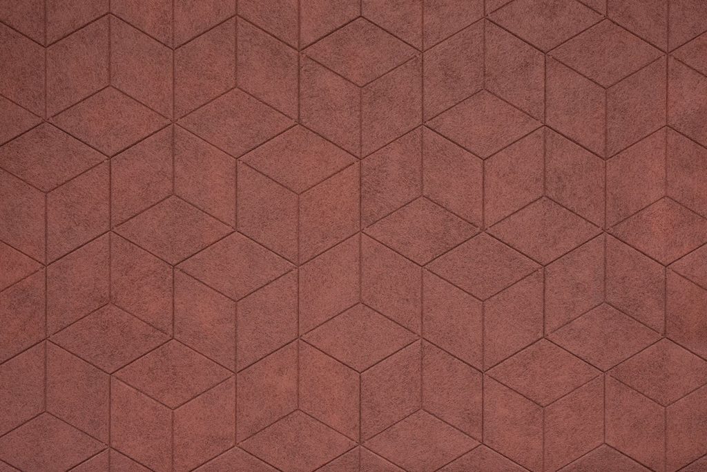 Troldtekt rombe rød