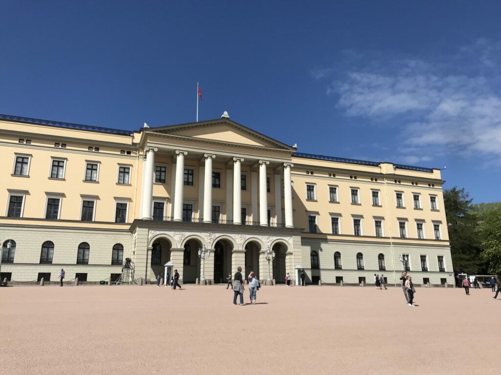 Det kongelige slott er malt med Keim Purkristalat