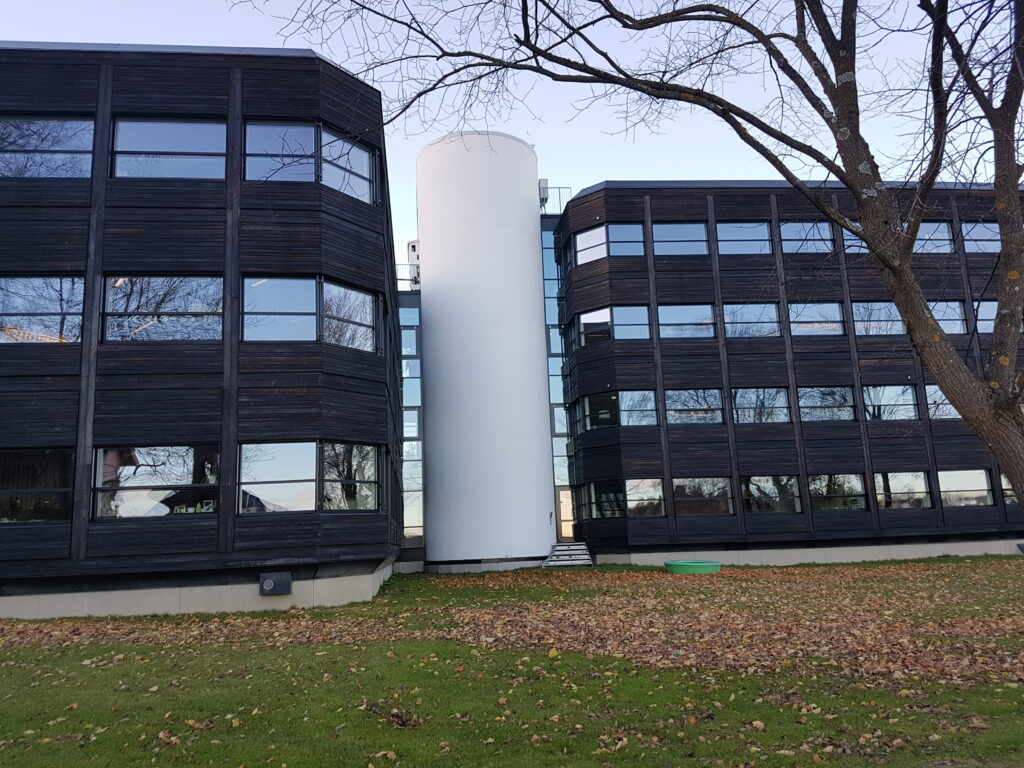 Power House Kjørbo, a renovated office building near Oslo designed by Snøhetta, is a Futurebuilt project with BREEAM Excellent ratin.