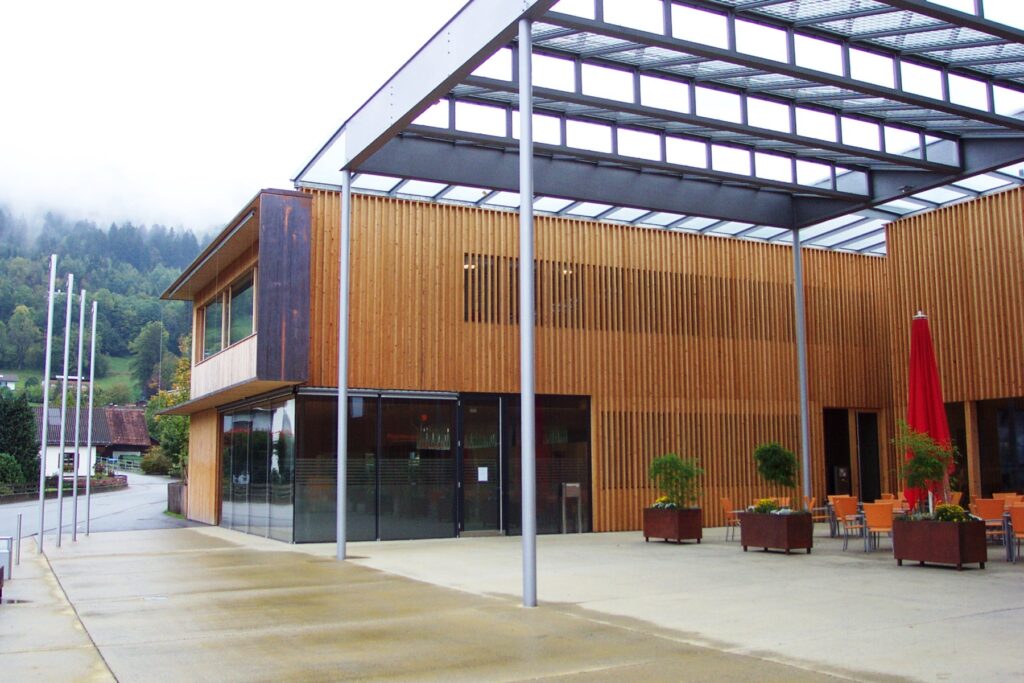 Community Centre In Ludesch, Austria is sustainable built on all three levelse. Chris Butters