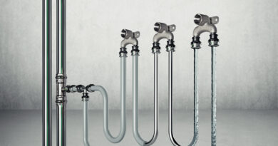 Viega flow i rør. Viega har sertifisert kvalitetsledelse, miljøledelse og EPD