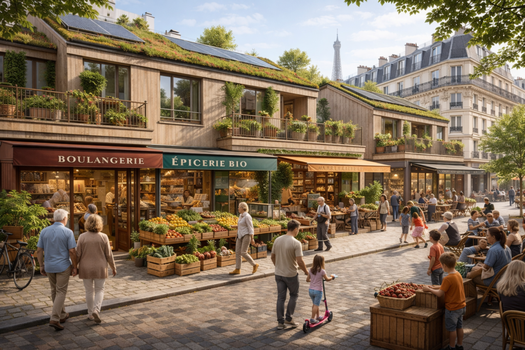 Bærekraftig bygate inspirert av Paris